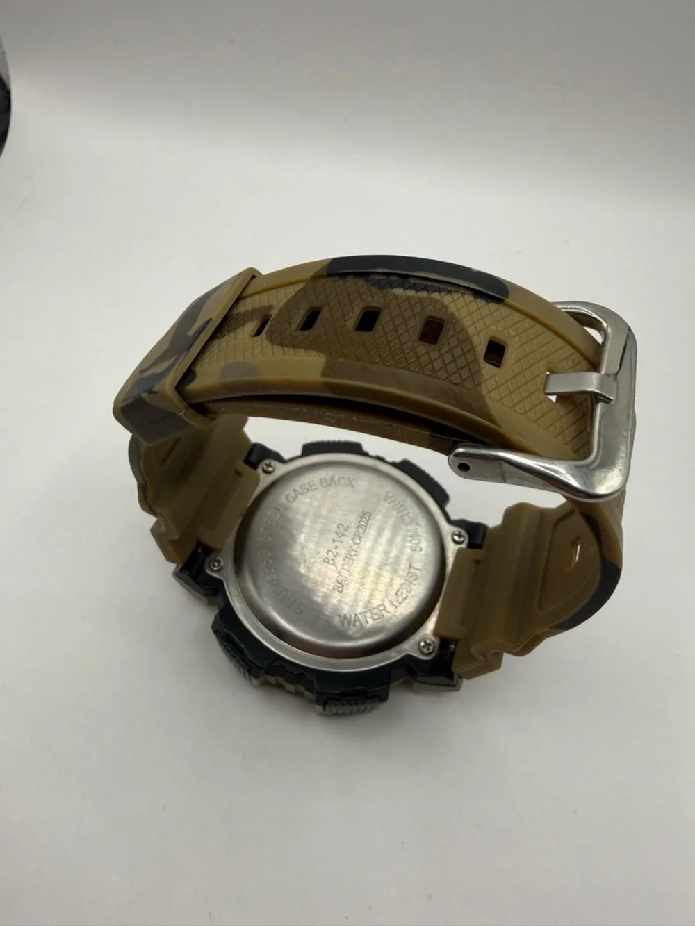 George Men's Digital Camouflage Patterned Sport Wristwatch Plastic Strap